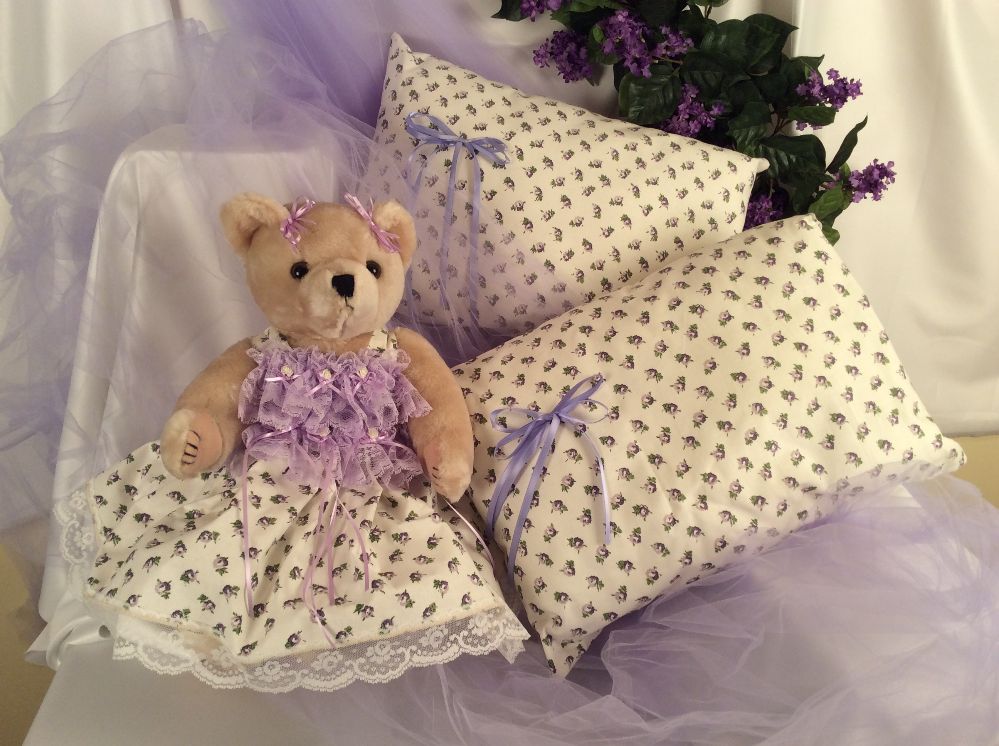 BEAR_AAA_SET_Teddy Bear and Pillows