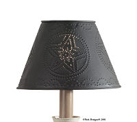Punched Metal Star Lampshade