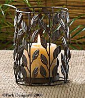 Nature Walk Pillar candle Holder