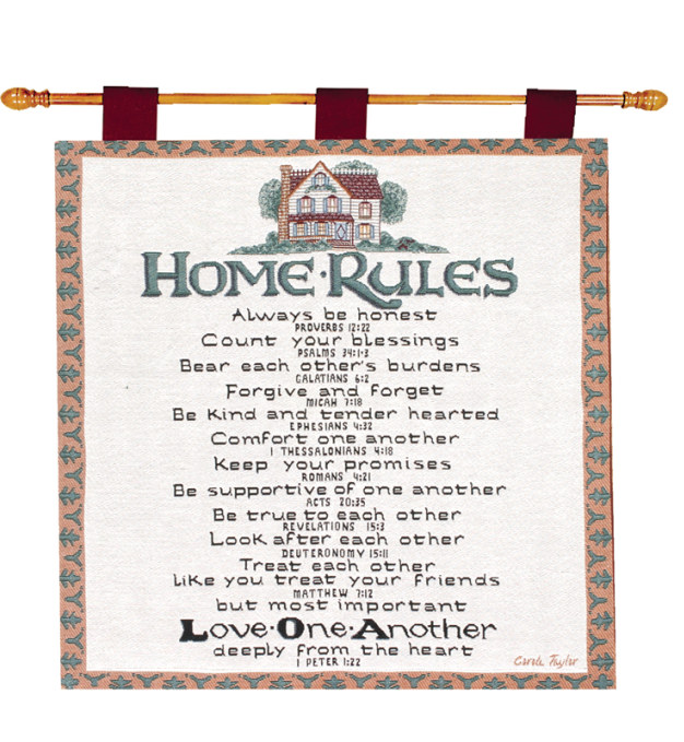 Home Rules Wallhanging